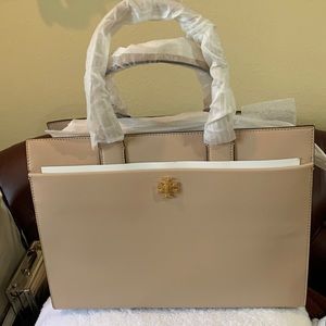 LAST CHANCE! NWT Tory Burch Beige/Sand Kira Tote Large